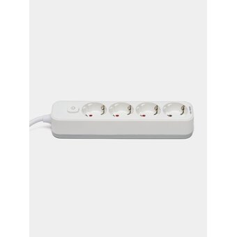  Сетевой фильтр Deli ET436 5м (4 розетки) белый 