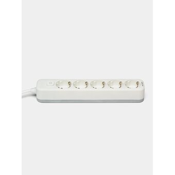  Сетевой фильтр Deli ET437 1.8м (5 розеток) белый 