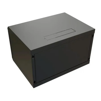  Шкаф коммутационный WRline WR-TW-0966-SR-RAL9004 настенный 9U 600x600мм черный 