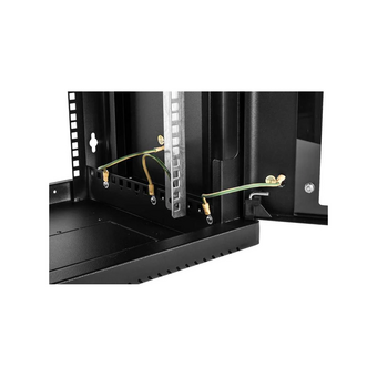 Шкаф коммутационный ЦМО ШРН-6.350-9005 настенный 6U 600x350мм черный   Шкаф коммутационный ЦМО ШРН-6.350-9005 настенный 6U 600x350мм черный