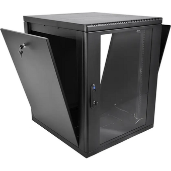  Шкаф коммутационный ЦМО ШРН-М-12.500-9005 настенный 12U 600x520мм черный 