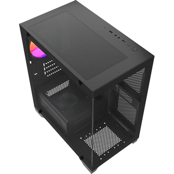  Корпус Accord ACC-350-02B, mATX, без БП, черный 