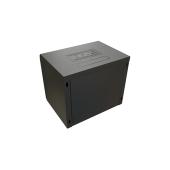  Шкаф коммутационный WRline WR-TW-1266-SR-RAL9004 настенный 12U 600x600мм черный 