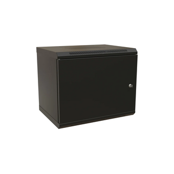  Шкаф коммутационный WRline WR-TW-1266-SR-RAL9004 настенный 12U 600x600мм черный 