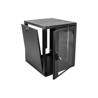  Шкаф коммутационный ЦМО ШРН-15.500-9005 настенный 15U 600x529мм черный 