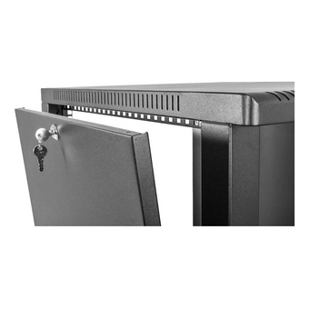  Шкаф коммутационный ЦМО ШРН-12.500-9005 настенный 12U 600x529мм черный 