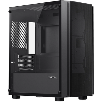  Корпус XASTRA A402M 4ARGB Black (A402M-4FC12A-BK) mATX/Mesh/full-size TG/ 4x120mm ARGB PWM fans 