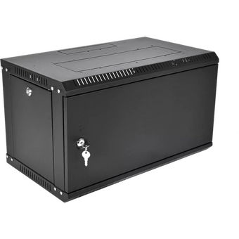  Шкаф коммутационный ЦМО ШРН-6.650.1-9005 настенный 6U 600x650мм черный 
