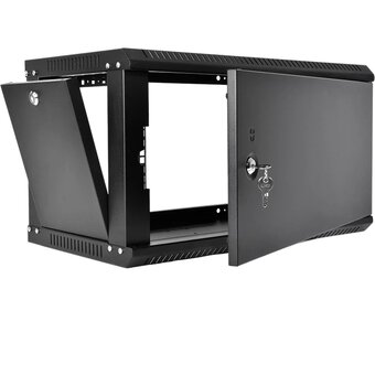  Шкаф коммутационный ЦМО ШРН-6.650.1-9005 настенный 6U 600x650мм черный 