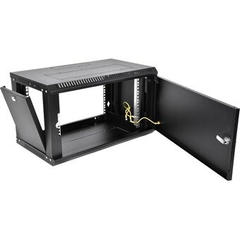  Шкаф коммутационный ЦМО ШРН-6.650.1-9005 настенный 6U 600x650мм черный 
