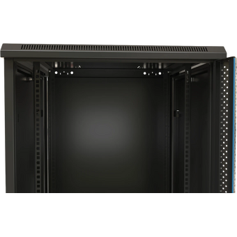  Шкаф коммутационный Hyperline (TWB-FC-1266-SR-RAL9004) настенный 12U 600x600мм 