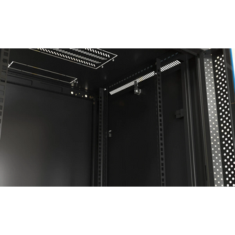  Шкаф коммутационный Hyperline (TWB-FC-1266-SR-RAL9004) настенный 12U 600x600мм 