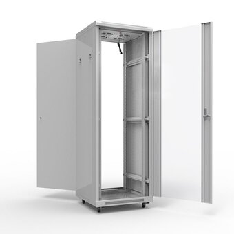  Шкаф коммутационный Rexant 04-2766-211 напольный 27U 600x600мм серый 