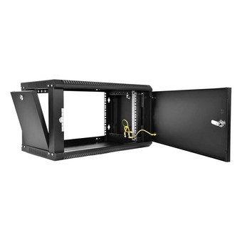  Шкаф коммутационный ЦМО ШРН-6.350.1-9005 настенный 6U 600x350мм черный 