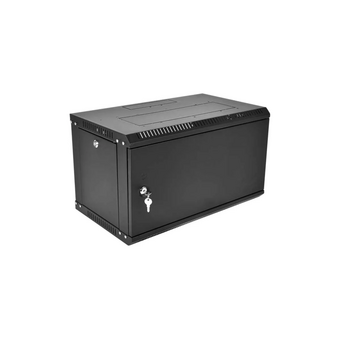  Шкаф коммутационный ЦМО ШРН-6.350.1-9005 настенный 6U 600x350мм черный 