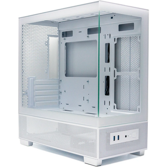  Корпус XASTRA Q500M-0F White (Q500M-0F-WH) mATX/Aquarium/Screewless/no fans 