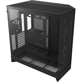  Корпус NZXT H9 Flow (CM-H92FB-01) без БП (2025), Midi-Tower, TG, 3x140mm + 1x120mm, 2xUSB-A 3.2 1xUSB-C E-ATX, ATX, mITX Black 