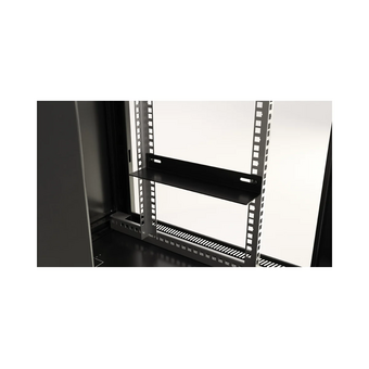  Шкаф коммутационный Hyperline (TWB-2266-GP-RAL9004) настенный 22U 600x600мм черный 