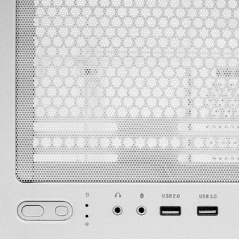  Корпус XASTRA Q600-0F White (Q600-0F-WH) ATX/Aquarium/Screewless/no fans 