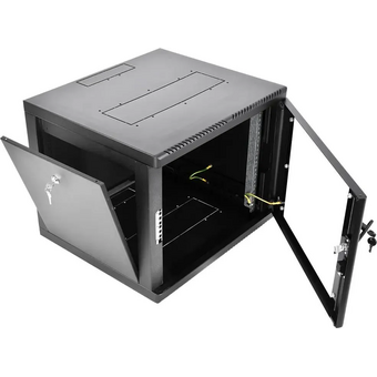  Шкаф коммутационный ЦМО ШРН-М-9.500-9005 настенный 9U 600x520мм черный 