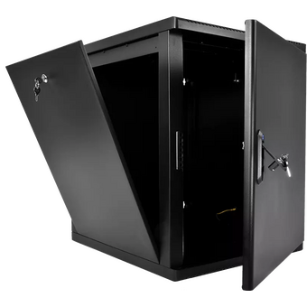  Шкаф коммутационный ЦМО ШРН-М-12.500.1-9005 настенный 12U 600x456мм черный 