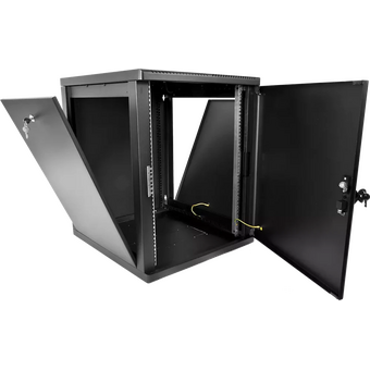  Шкаф коммутационный ЦМО ШРН-М-12.500.1-9005 настенный 12U 600x456мм черный 
