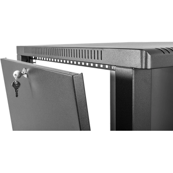  Шкаф коммутационный ЦМО ШРН-12.350-9005 настенный 12U 600x359мм черный 