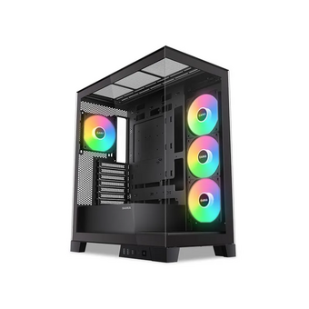  Корпус SAMA V50 Black (V50-BKADA4X1-GL) без БП, Midi-Tower, TG, 4x120mm ARGB, 2xUSB 3.0 + 1xUSB 3.1 Type-C, ATX, mITX 