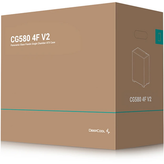  Корпус Deepcool CG580 4F V2 без БП, боковое окно (панорама), 4x120mm ARGB PWM вентилятора, черный, ATX 