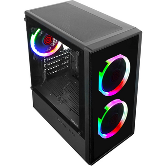  Корпус Ginzzu CL406 mATX Fan 3*12 FRGB (12RR4) 