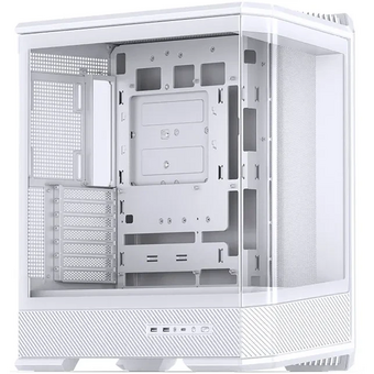  Корпус JONSBO D400 White без БП, боковая панель из закаленного стекла (панорама), mini-ITX, micro-ATX, ATX, белый 