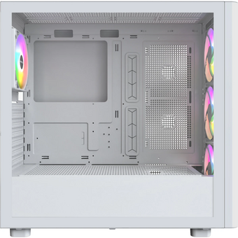  Корпус Montech XR Wood белый без БП ATX 3x120mm 2xUSB3.0 audio bott PSU 