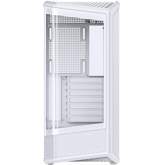  Корпус JONSBO D400 White без БП, боковая панель из закаленного стекла (панорама), mini-ITX, micro-ATX, ATX, белый 