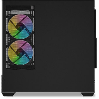  Корпус SAMA V40 Black (V40-BKADA6X1-GL) без БП, Midi-Tower, TG, 6x120mm ARGB, 2xUSB 3.0 + 1xUSB 3.1 Type-C, ATX, mITX 