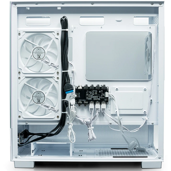  Корпус XASTRA Q500M 3ARGB-C10 White (Q500M-3FM12A-C10-WH) mATX/Aquarium/Screewless/ 3x120mm ARGB PWM FM fans/Argb+PWM HUB 10port 