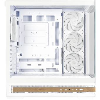 Корпус ZALMAN P40 Namu, ATX, White, Window, Wooden Element, 2xCombo(2.5” or 3.5”), 1xUSB Type-C, 2xUSB3.0, Side 3x120mm ARGB, Rear 1x120mm ARGB 