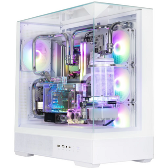  Корпус ZALMAN P40 Prism Plus, ATX, White, Window, 3xCombo (3.5'' or 2.5"), 1xUSB Type-C, 2xUSB3.0, Side 3x120mm ARGB, Rear 1x120mm ARGB 