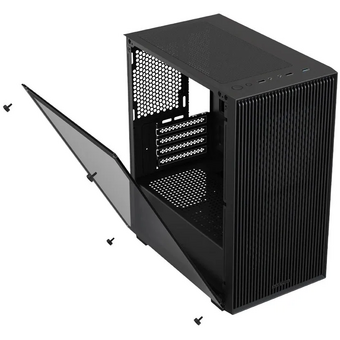  Корпус XASTRA A307M 3BK Black (A307M-3FC12BK) mATX/Mesh/ tempered glass / 3x120mm PWM FC black fans 