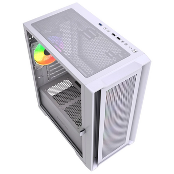  Корпус Powercase Alisio Micro X4W V2 LE (CAMCXW-A4-LE), Tempered Glass, 4х 120mm ARGB PWM fans, белый, mATX 