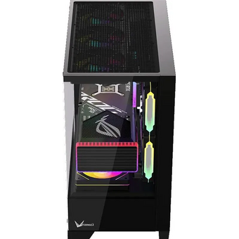  Корпус Formula Crystal Z1M Plus FR (Crystal Z1M + FR), mATX, Mini-Tower, без БП, черный 
