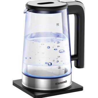  Электрочайник Starwind SKG4043 черный/серебристый 