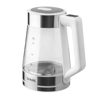  Электрочайник Brevio Glass Kettle BV8060 белый 