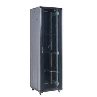  Шкаф коммутационный Rexant 04-2766-212 напольный 27U 600x600мм черный 