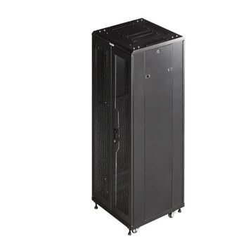  Шкаф коммутационный Lanmaster TWT-CBB-42U-6X8-P1 напольный 42U 600x800мм черный 