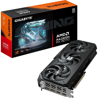  Видеокарта Gigabyte AMD Radeon RX 9070XT (GV-R9070 Gaming OC-16GD 1.0) PCI-E 16Gb 256bit GDDR6 2175/20000 HDMIx2 DPx2 HDCP Ret 