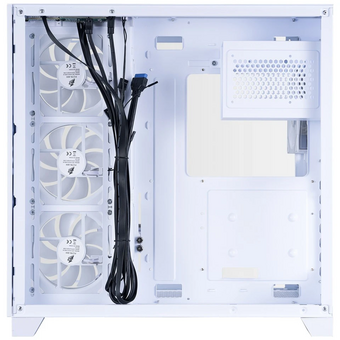  Корпус 1STPLAYER Megaview MV8-TP ARGB White (MV8-TP-WH-3FC7R-W-1FC7-W) / ATX / 4x120mm ARGB fans 