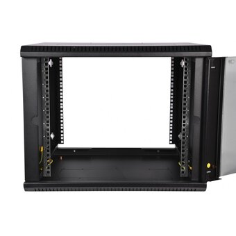 Шкаф коммутационный ЦМО ШРН-Э-18.350-9005 настенный 18U 600x350мм черный 