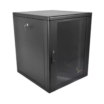  Шкаф коммутационный ЦМО ШРН-М-12.650-9005 настенный 12U 600x650мм черный 