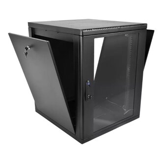  Шкаф коммутационный ЦМО ШРН-М-12.650-9005 настенный 12U 600x650мм черный 