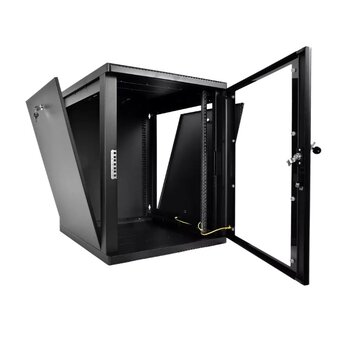  Шкаф коммутационный ЦМО ШРН-М-12.650-9005 настенный 12U 600x650мм черный 